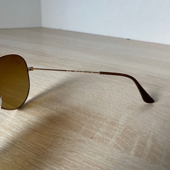 Ray-Ban RB3025 Gold Aviator Large Metal Sunglasses 001/51 FRAMES ONLY 58-14-135 - Picture 6 of 8